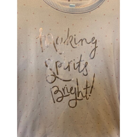 Pink Making Spirits Bright 2pc Sleepwear Set sz Small - Picture 2 of 8
